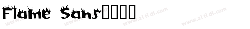 Flame Sans字体转换